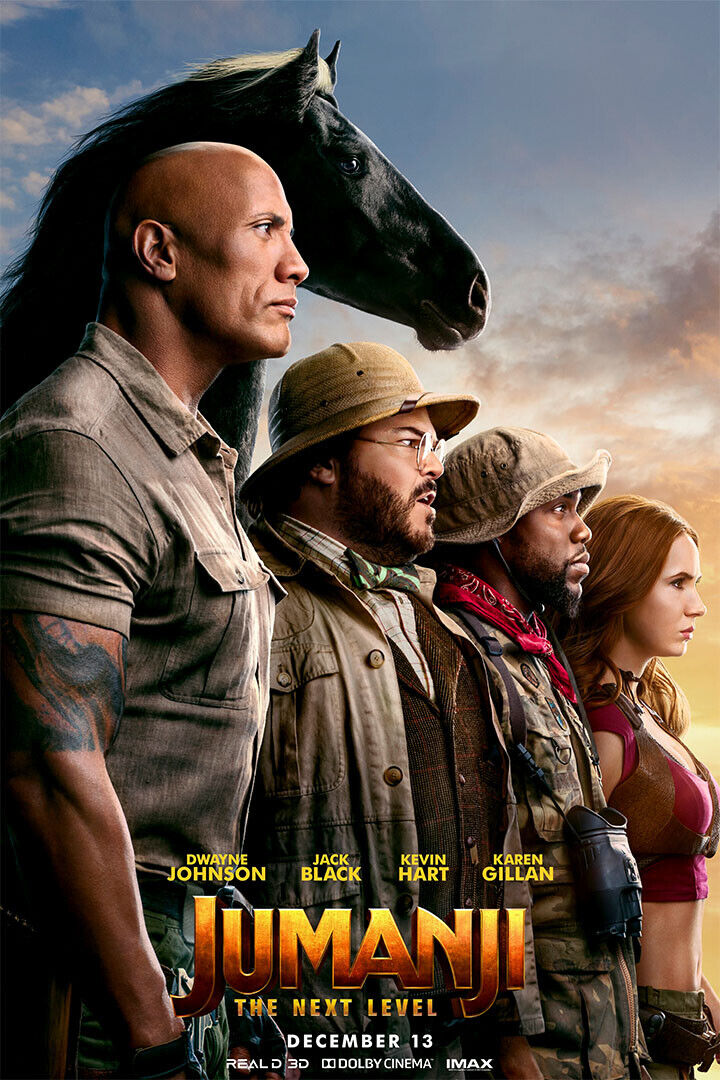 Jumanji 2020 Movie The Next Level Adventure Poster Wall Art Print Home Wall Decor - xonomax