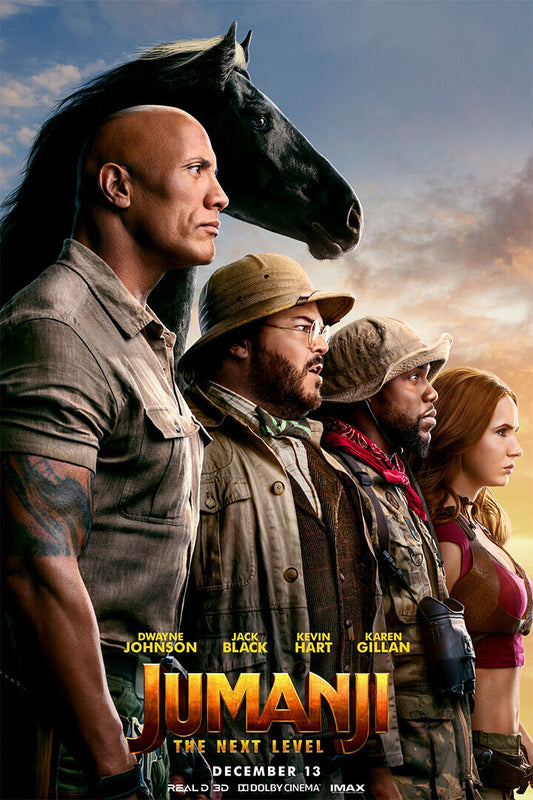 Jumanji 2020 Movie The Next Level Adventure Poster Wall Art Print Home Wall Decor - xonomax