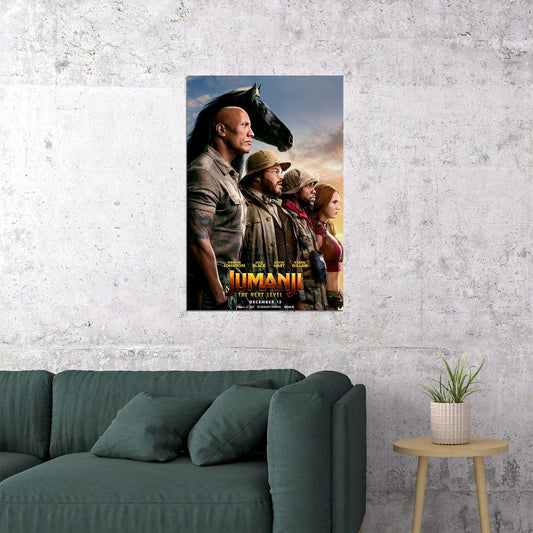 Jumanji 2020 Movie The Next Level Adventure Poster Wall Art Print Home Wall Decor - xonomax
