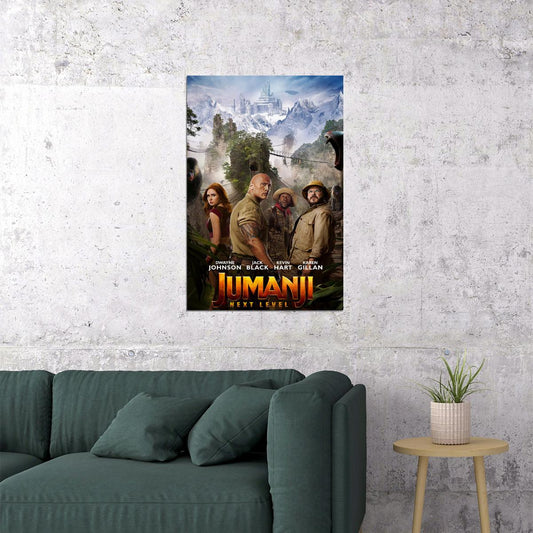 Jumanji 2020 Movie The Next Level Comedy Action Poster Wall Art Print Home Wall Decor - xonomax