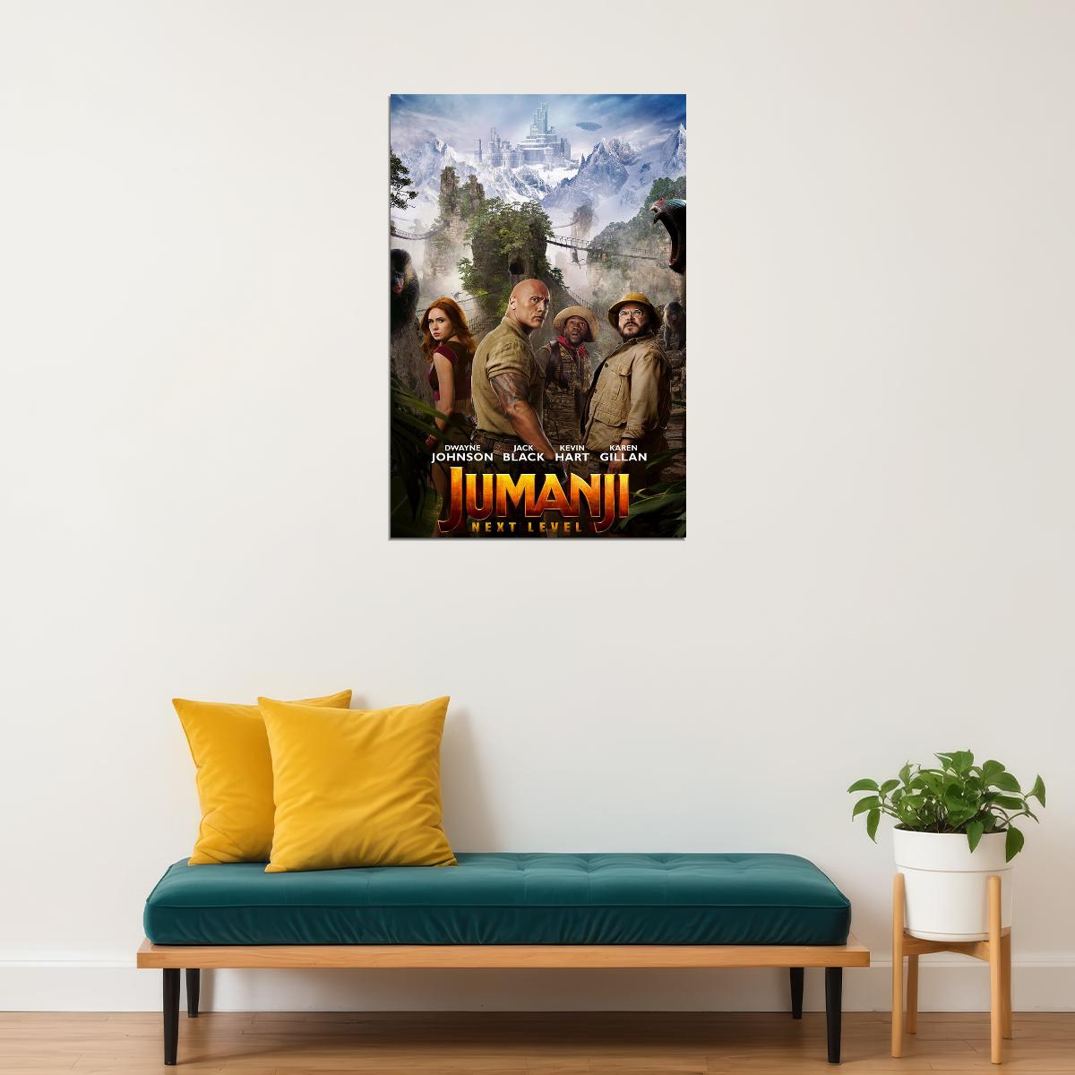 Jumanji 2020 Movie The Next Level Comedy Action Poster Wall Art Print Home Wall Decor - xonomax