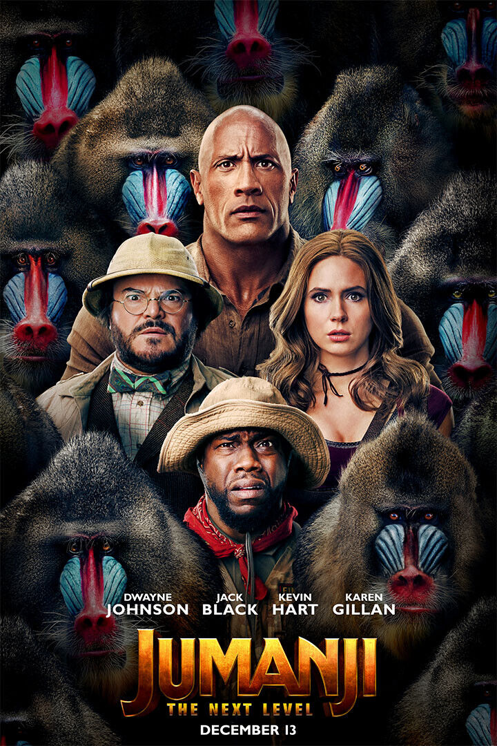 Jumanji 2020 Movie The Next Level Action Comedy Poster Wall Art Print Home Wall Decor - xonomax