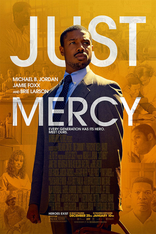 Just Mercy Movie Brie Larson Crime Biography Poster Wall Art Print Home Wall Decor - xonomax