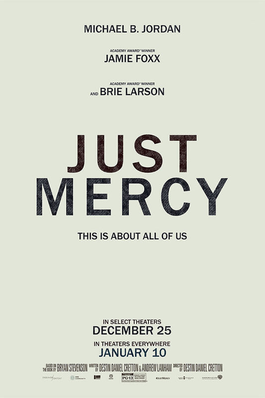 Just Mercy Movie Brie Larson Biography Crime Poster Wall Art Print Home Wall Decor - xonomax