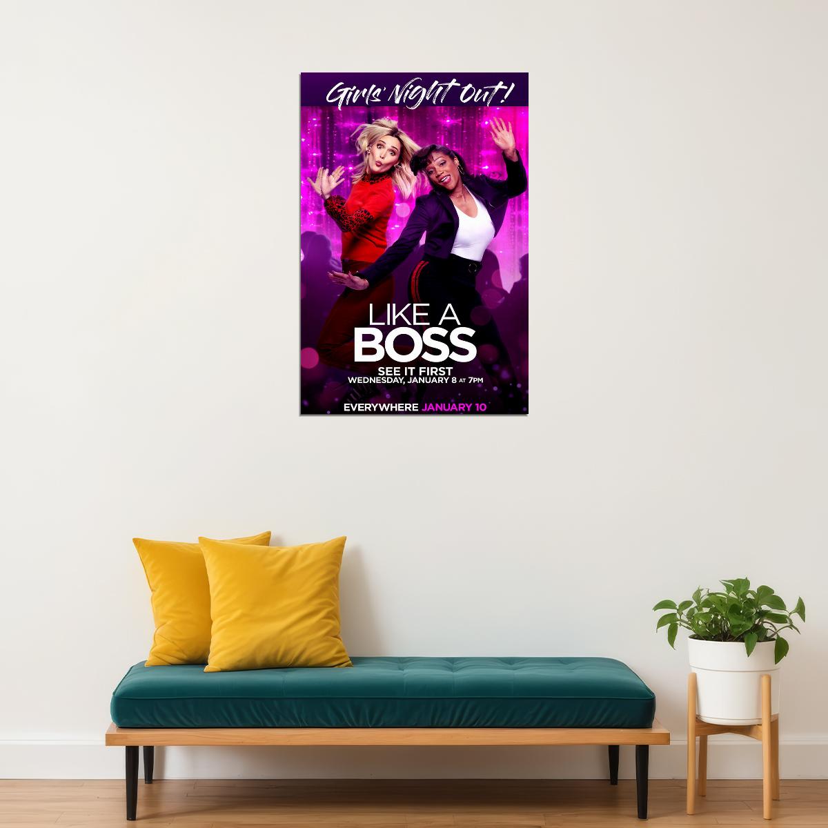 Like A Boss 2020 Movie Rose Byrne Comedy Poster Wall Art Print Home Wall Decor - xonomax