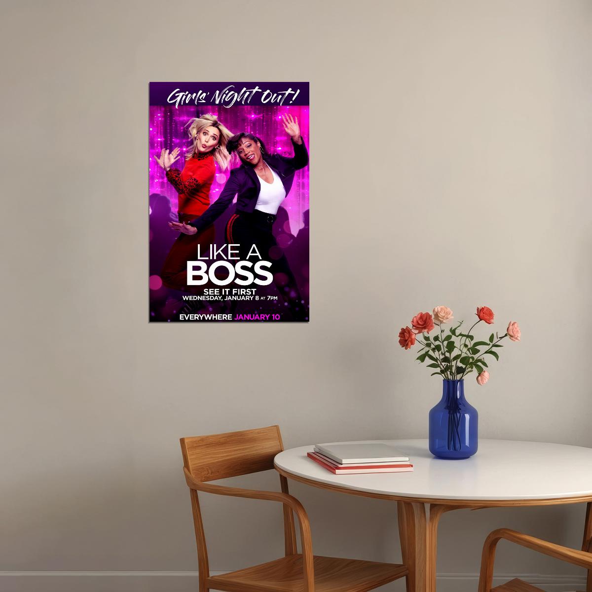 Like A Boss 2020 Movie Rose Byrne Comedy Poster Wall Art Print Home Wall Decor - xonomax