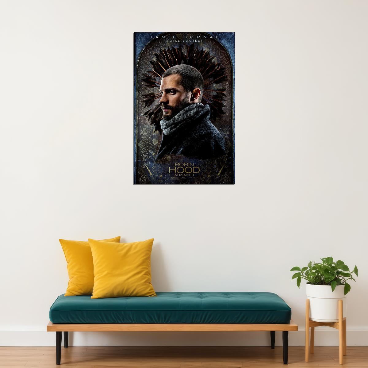 Robin Hood Movie Jamie Dornan Adventure Poster Wall Art Print Home Wall Decor - xonomax