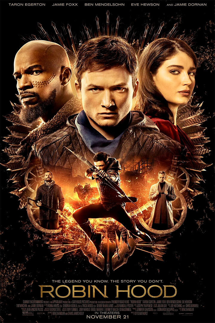Taron Egerton Robin Hood Movie Adventure Drama Poster Wall Art Print Home Wall Decor - xonomax