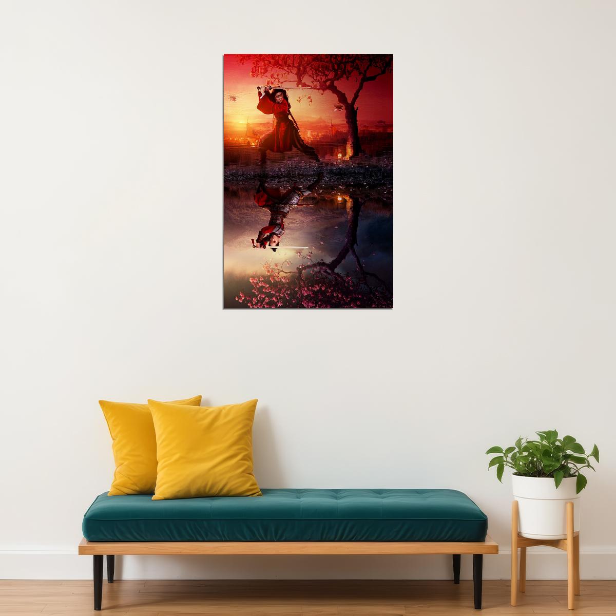Mulan Movie Yifei Liu 2020 Adventure Action Poster Wall Art Print Home Wall Decor - xonomax