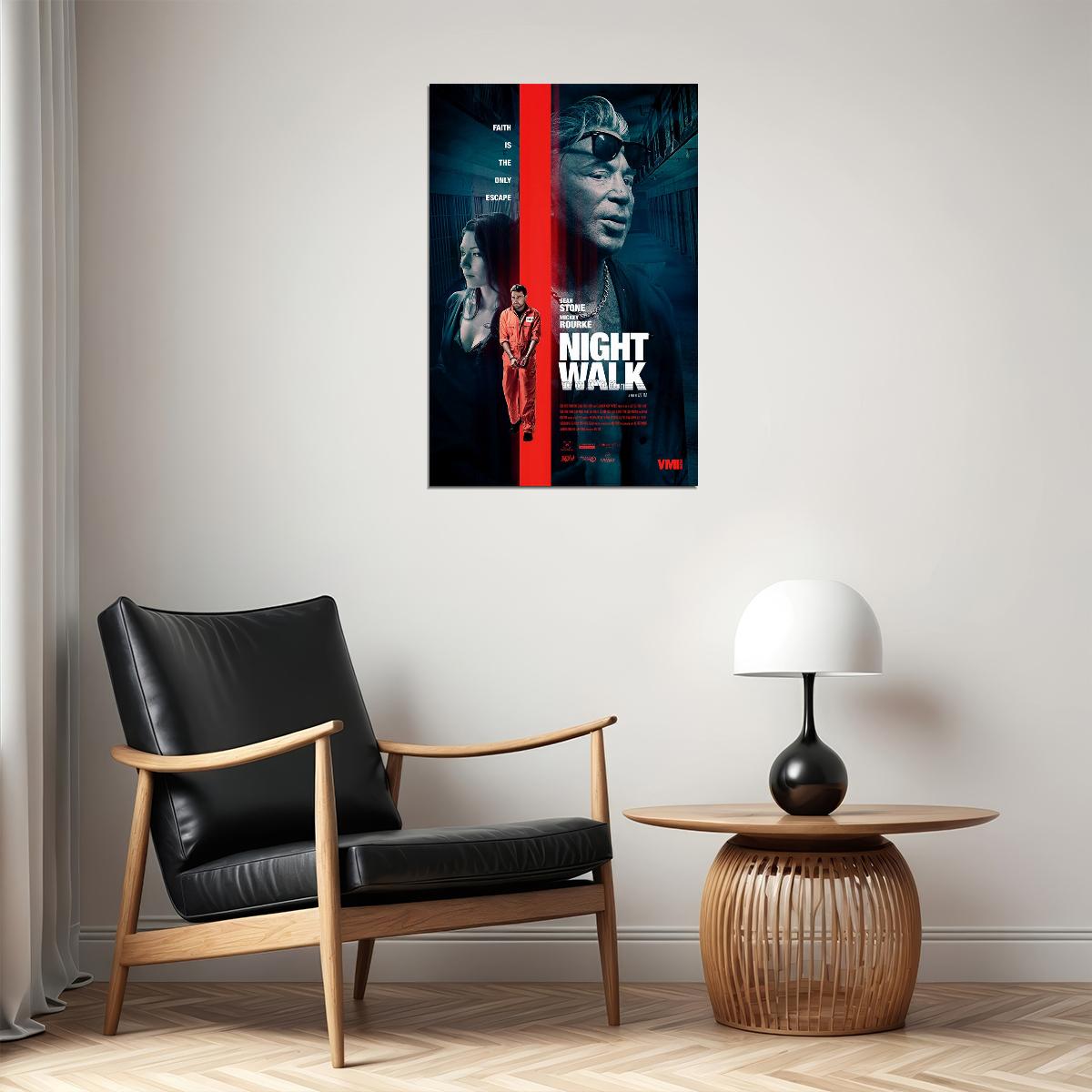 Night Walk Movie 2020 Action Crime Drama Poster Wall Art Print Home Wall Decor - xonomax