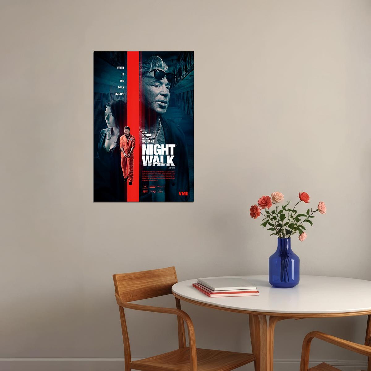 Night Walk Movie 2020 Action Crime Drama Poster Wall Art Print Home Wall Decor - xonomax