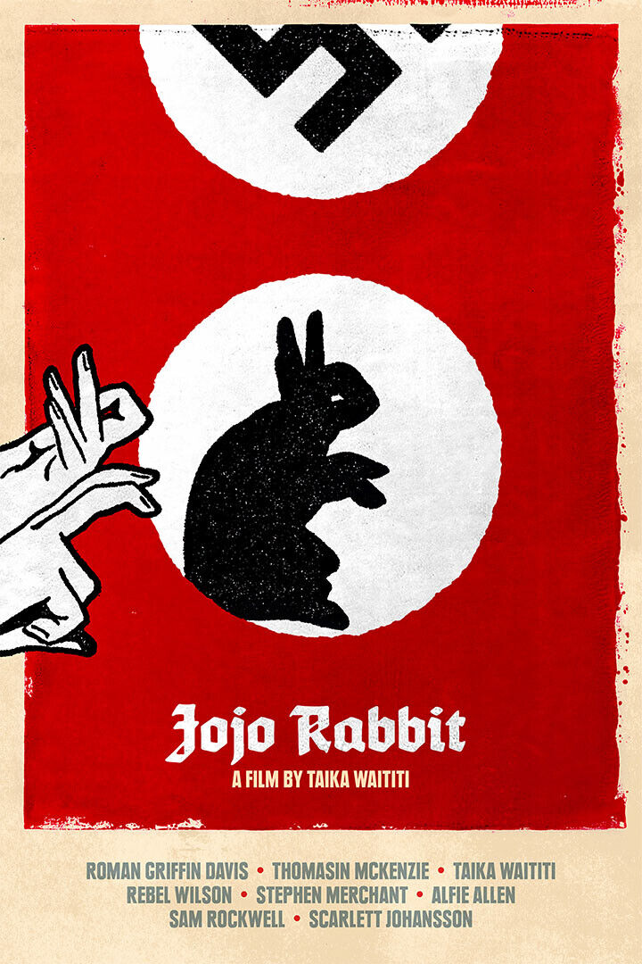 Jojo Rabbit Movie 2020 War Comedy Drama Animals Poster Wall Art Print Home Wall Decor - xonomax