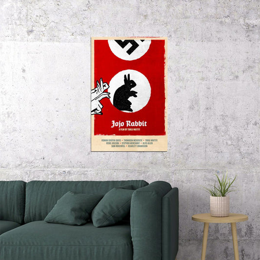 Jojo Rabbit Movie 2020 War Comedy Drama Animals Poster Wall Art Print Home Wall Decor - xonomax