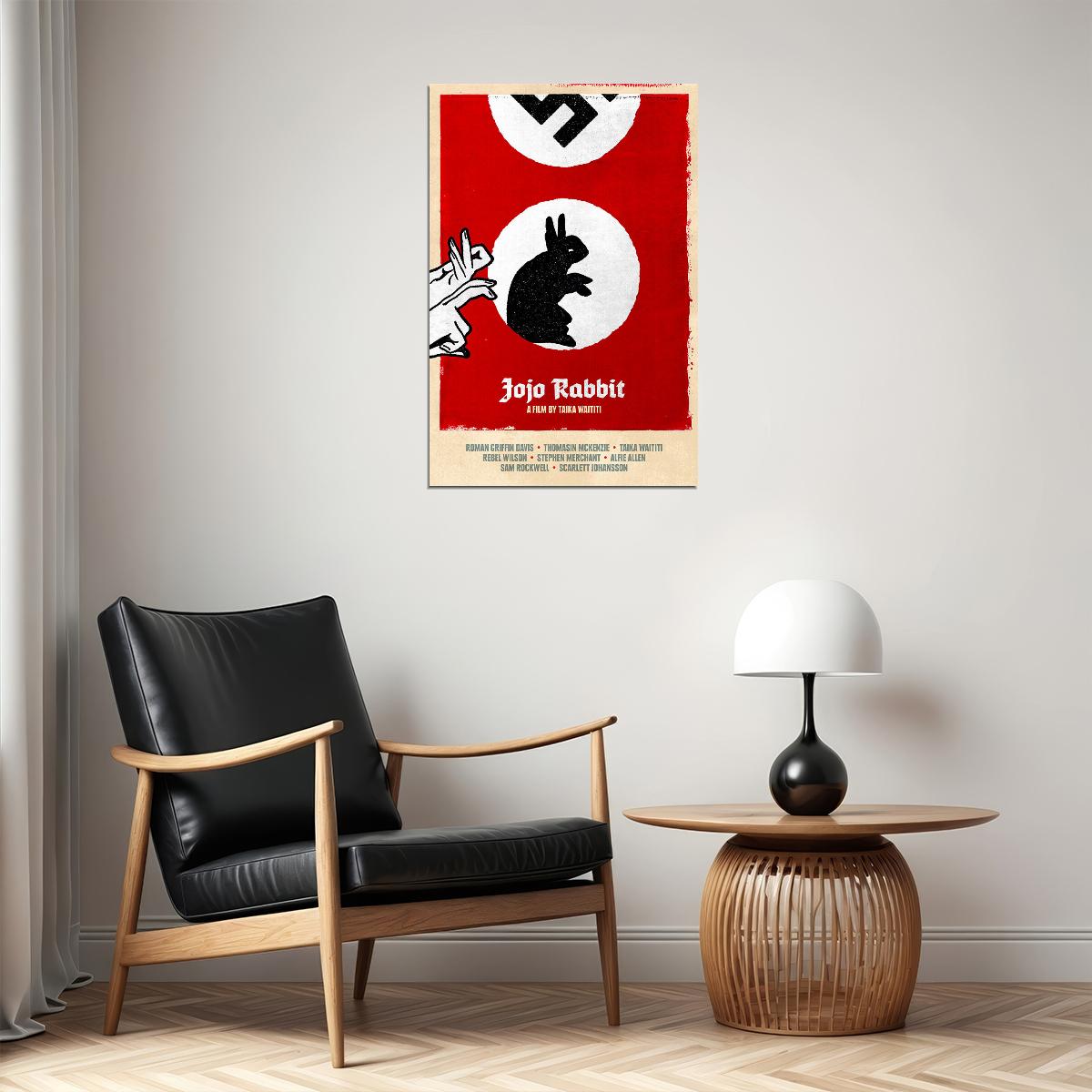 Jojo Rabbit Movie 2020 War Comedy Drama Animals Poster Wall Art Print Home Wall Decor - xonomax