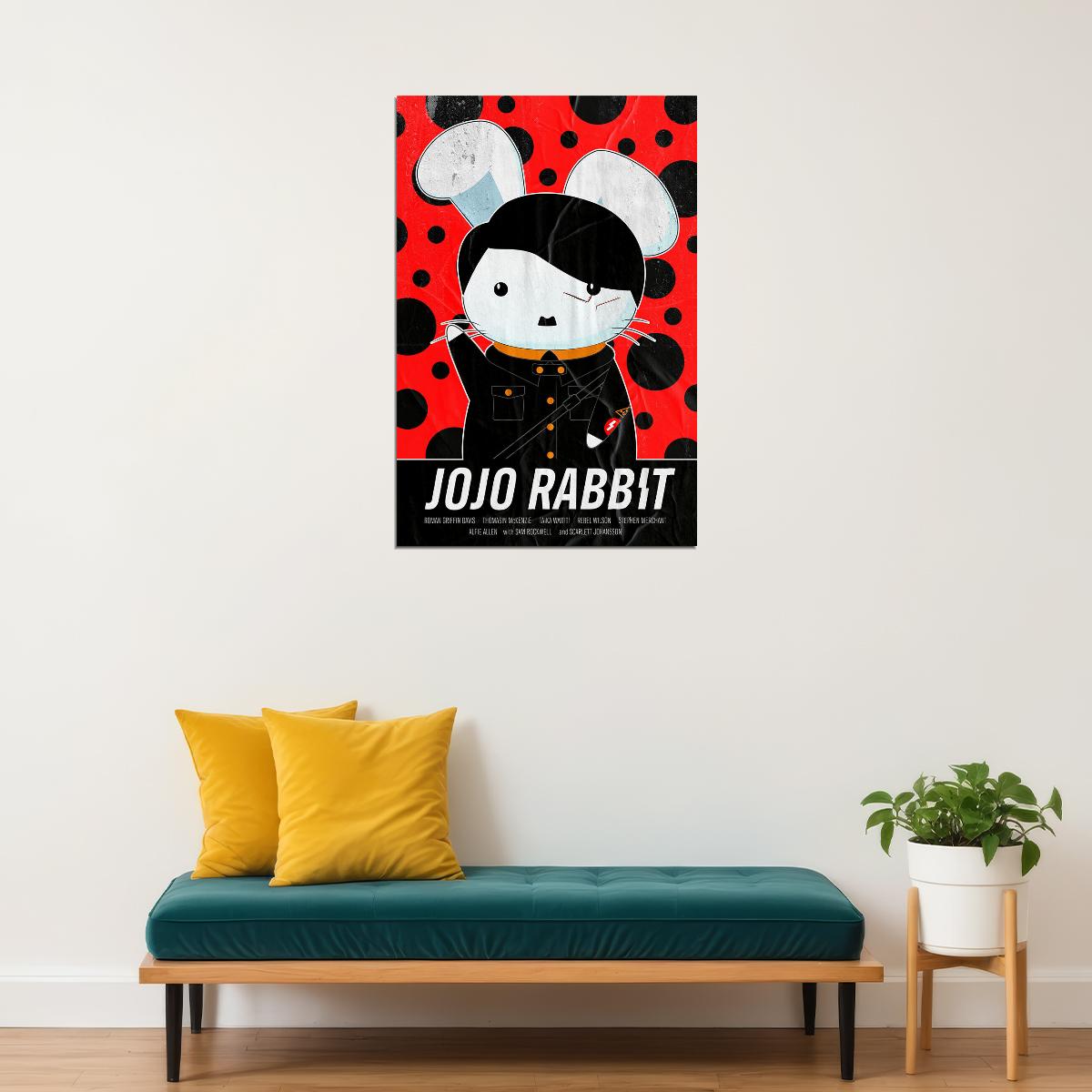 Jojo Rabbit Movie 2020 Drama War Comedy Animals Poster Wall Art Print Home Wall Decor - xonomax