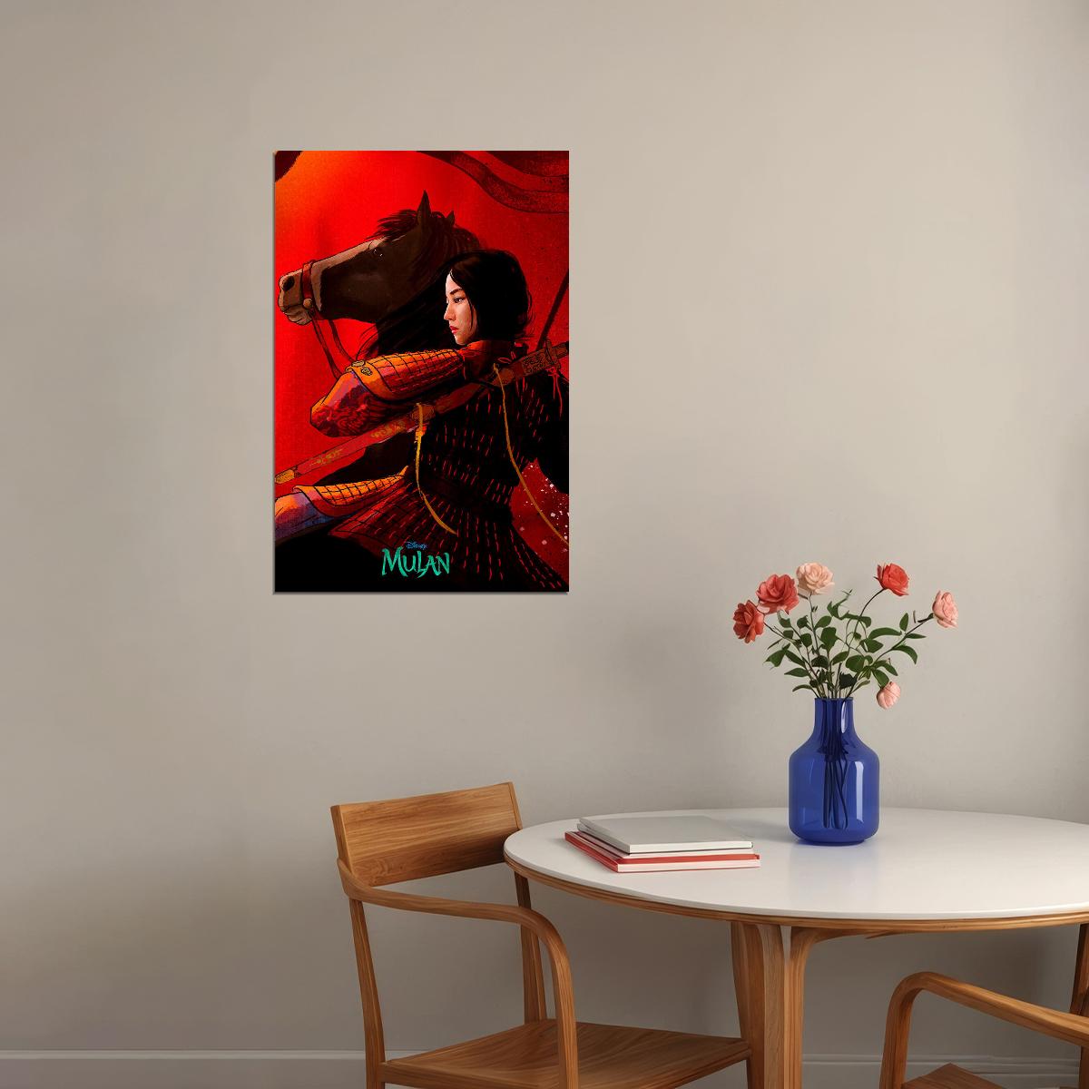 Mulan 2020 Movie Adventure Action Poster Wall Art Print Home Wall Decor - xonomax