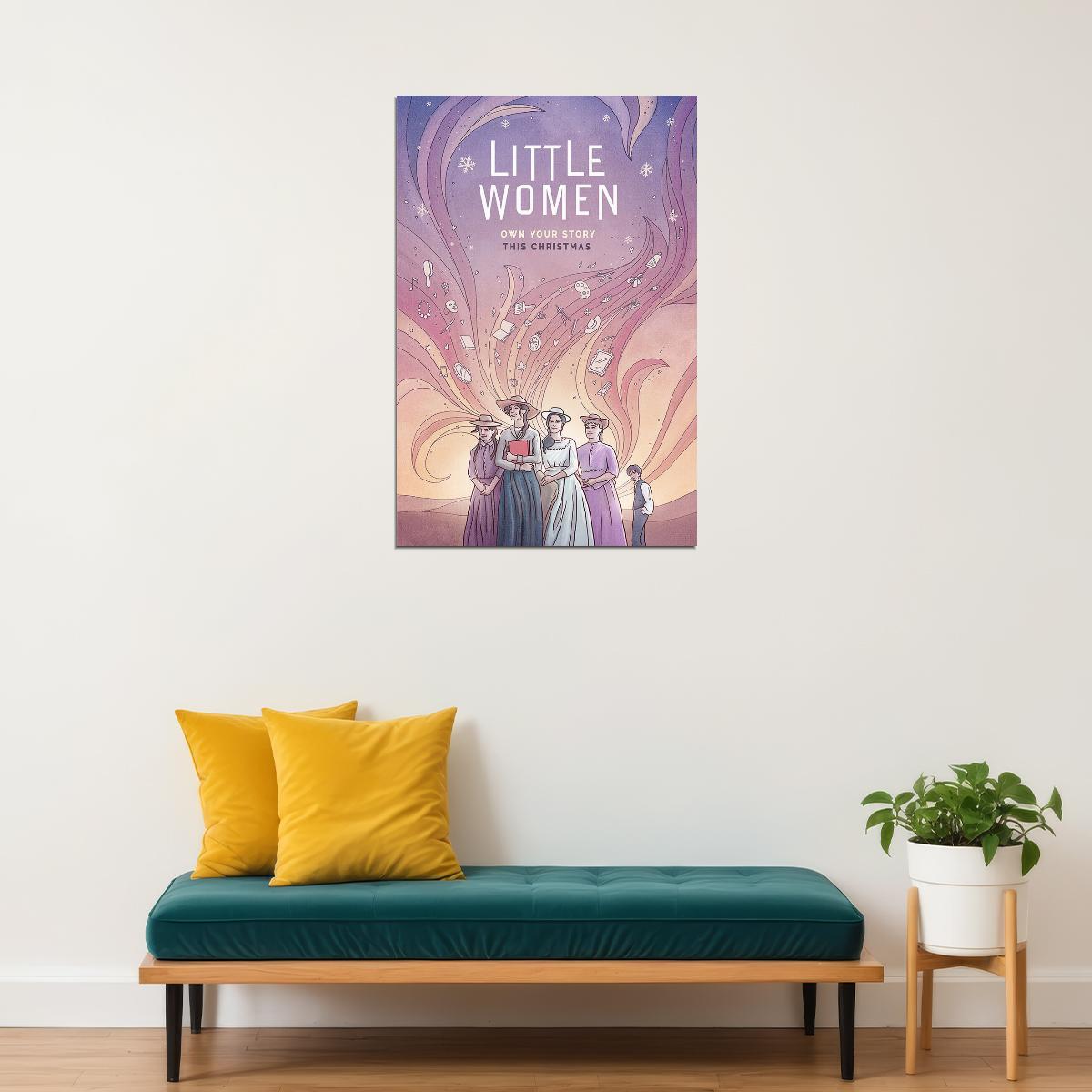 Little Women Movie Eliza Scanlen Drama Action Poster Wall Art Print Home Wall Decor - xonomax