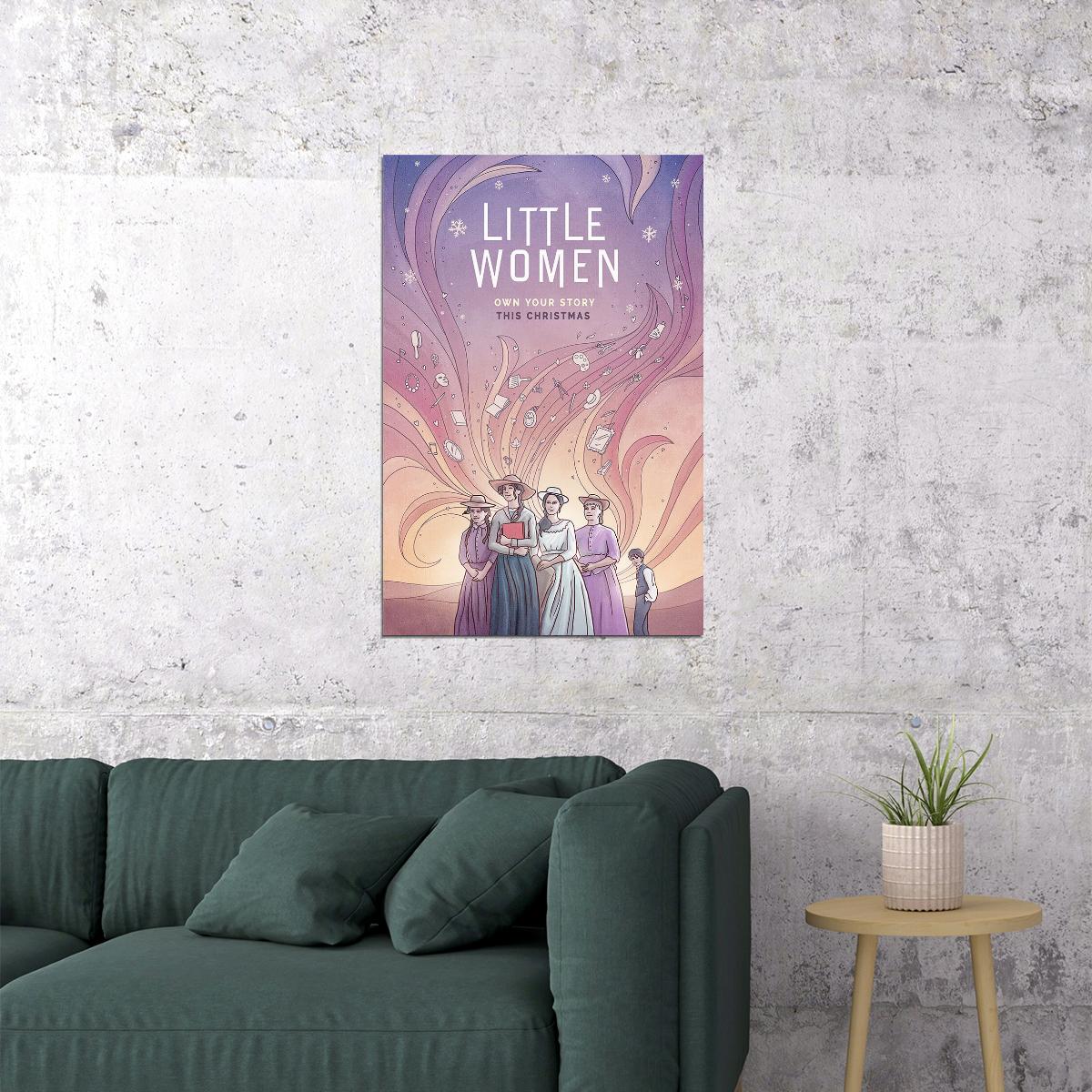Little Women Movie Eliza Scanlen Drama Action Poster Wall Art Print Home Wall Decor - xonomax
