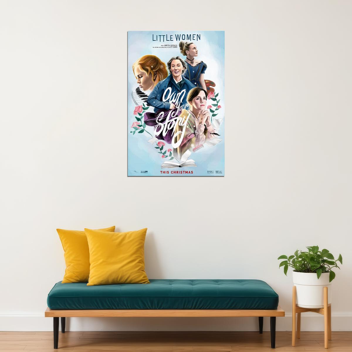 Little Women Movie 2019 Own Your Story Romance Poster Wall Art Print Home Wall Decor - xonomax