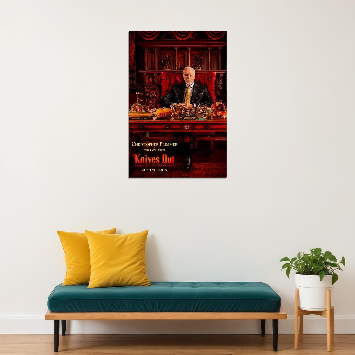 Knives Out Movie 2019 Daniel Craig Chris Evans Poster Wall Art Print Home Wall Decor - xonomax
