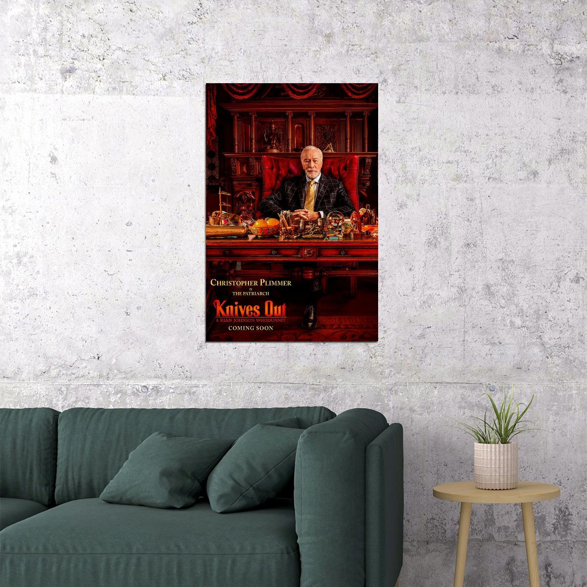 Knives Out Movie 2019 Daniel Craig Chris Evans Poster Wall Art Print Home Wall Decor - xonomax