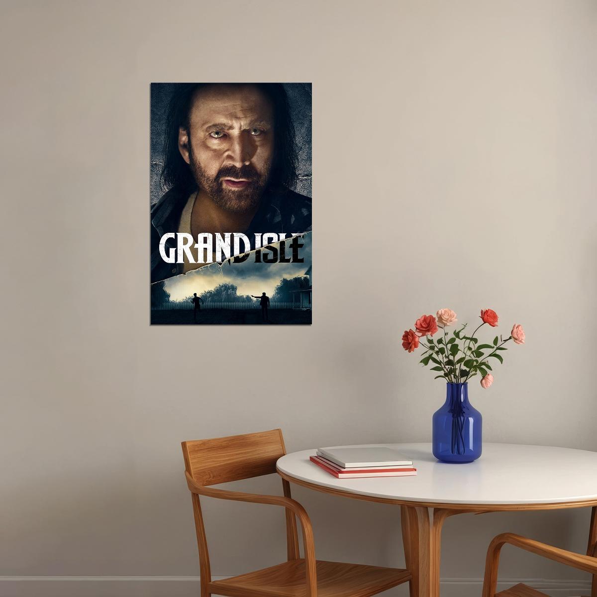 Grand Isle 2019 Nicolas Cage Kelsey Grammer Action Poster Wall Art Print Home Wall Decor - xonomax