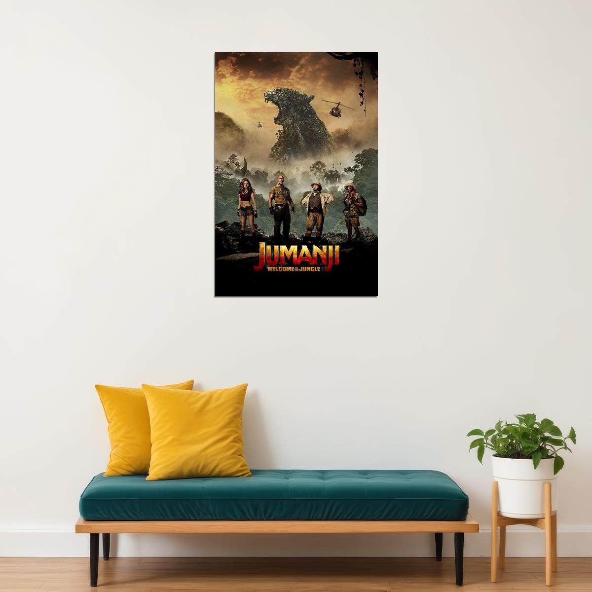 Jumanji The Next Level Kevin Hart Action Comedy Poster Wall Art Print Home Wall Decor - xonomax