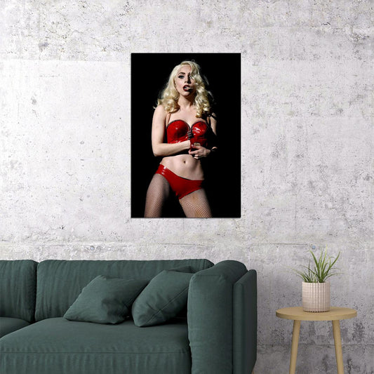 Sexy Lady Gaga Rap Singer Cool Star Music Poster Wall Art Print Home Wall Decor - xonomax