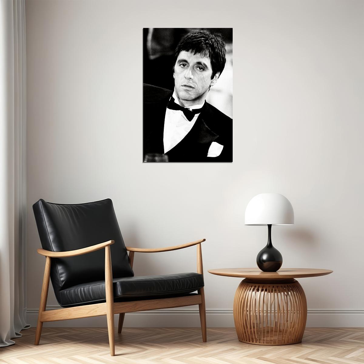 Scarface Classic Movie Al Pacino Gift With Gun Poster Wall Art Print Home Wall Decor - xonomax