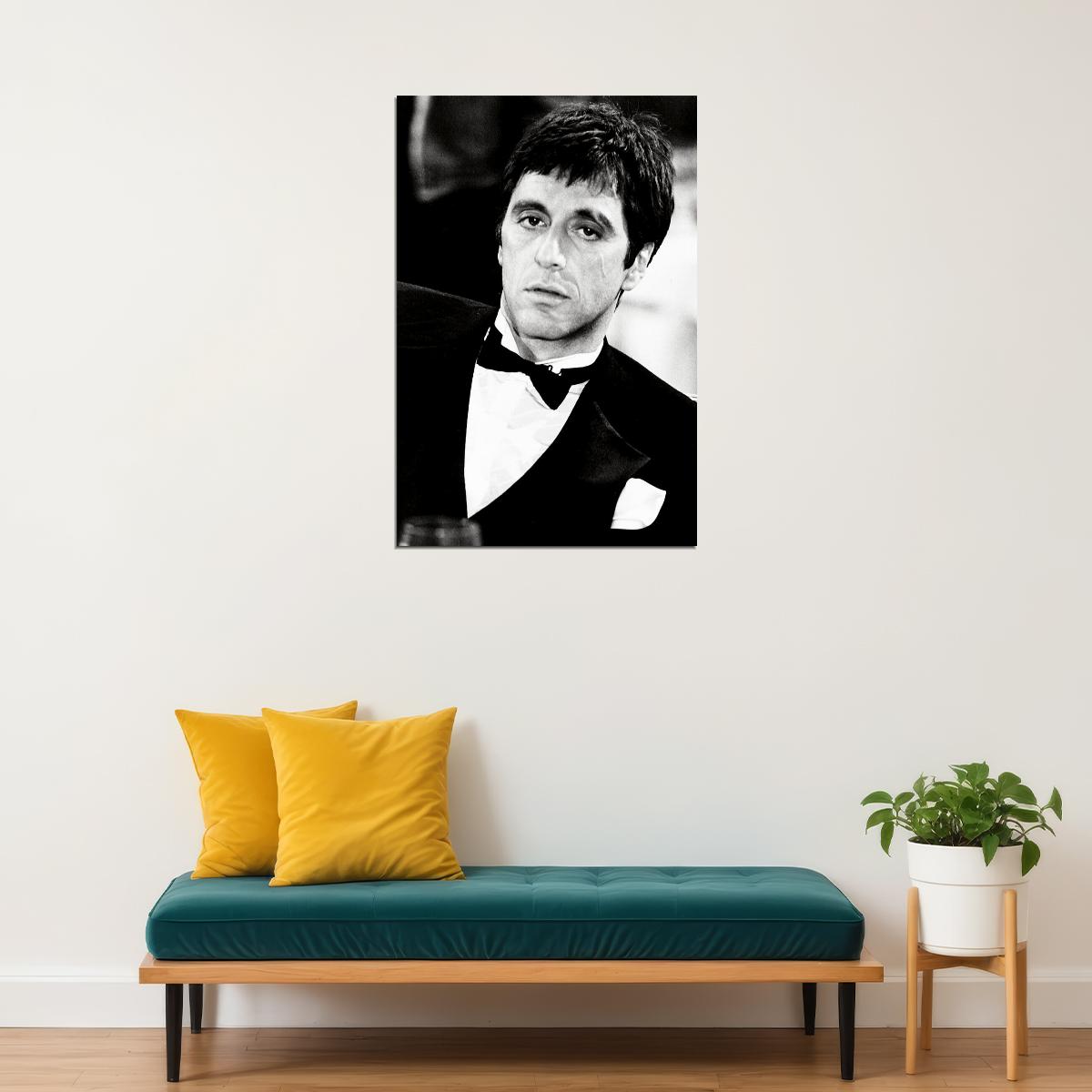 Scarface Classic Movie Al Pacino Gift With Gun Poster Wall Art Print Home Wall Decor - xonomax