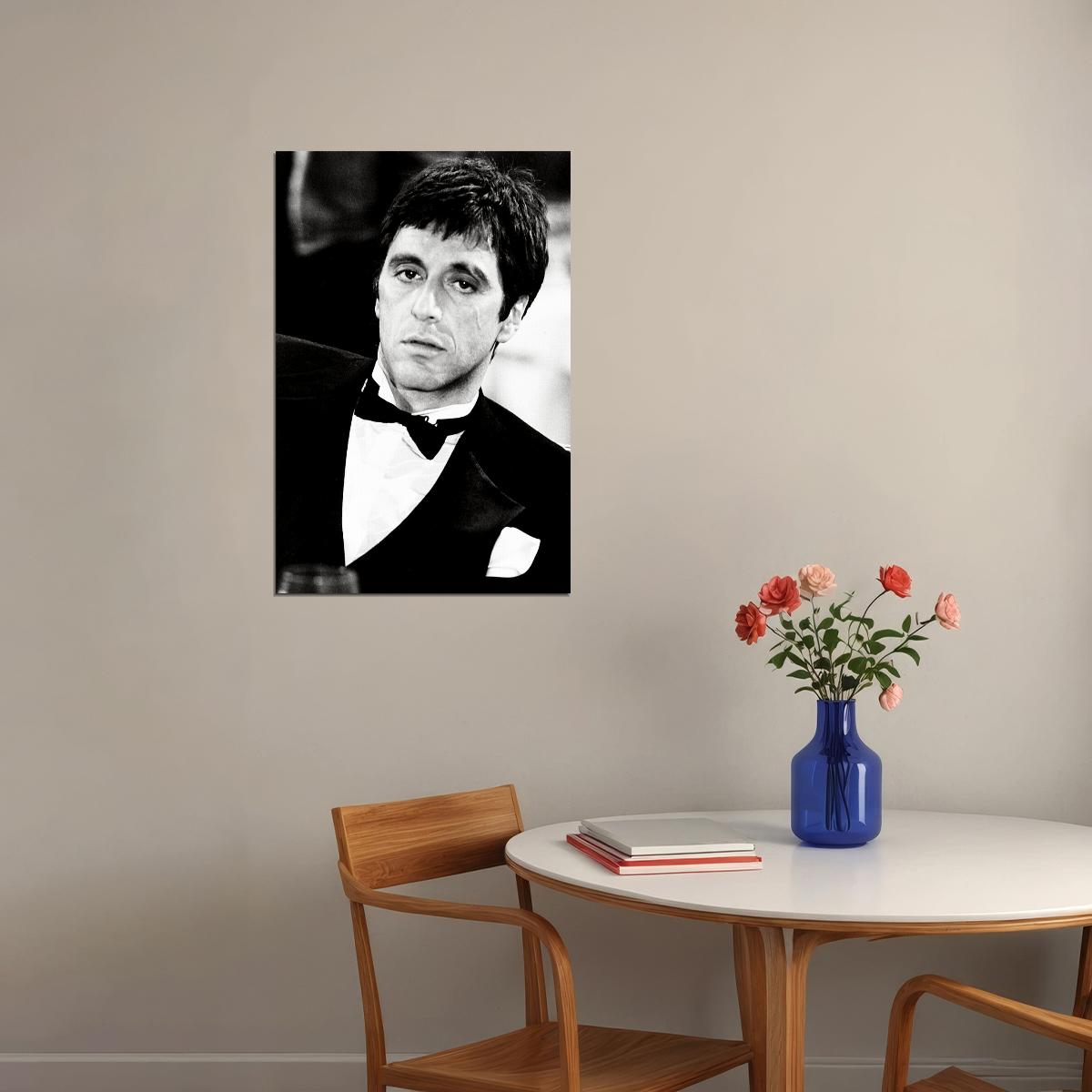 Scarface Classic Movie Al Pacino Gift With Gun Poster Wall Art Print Home Wall Decor - xonomax