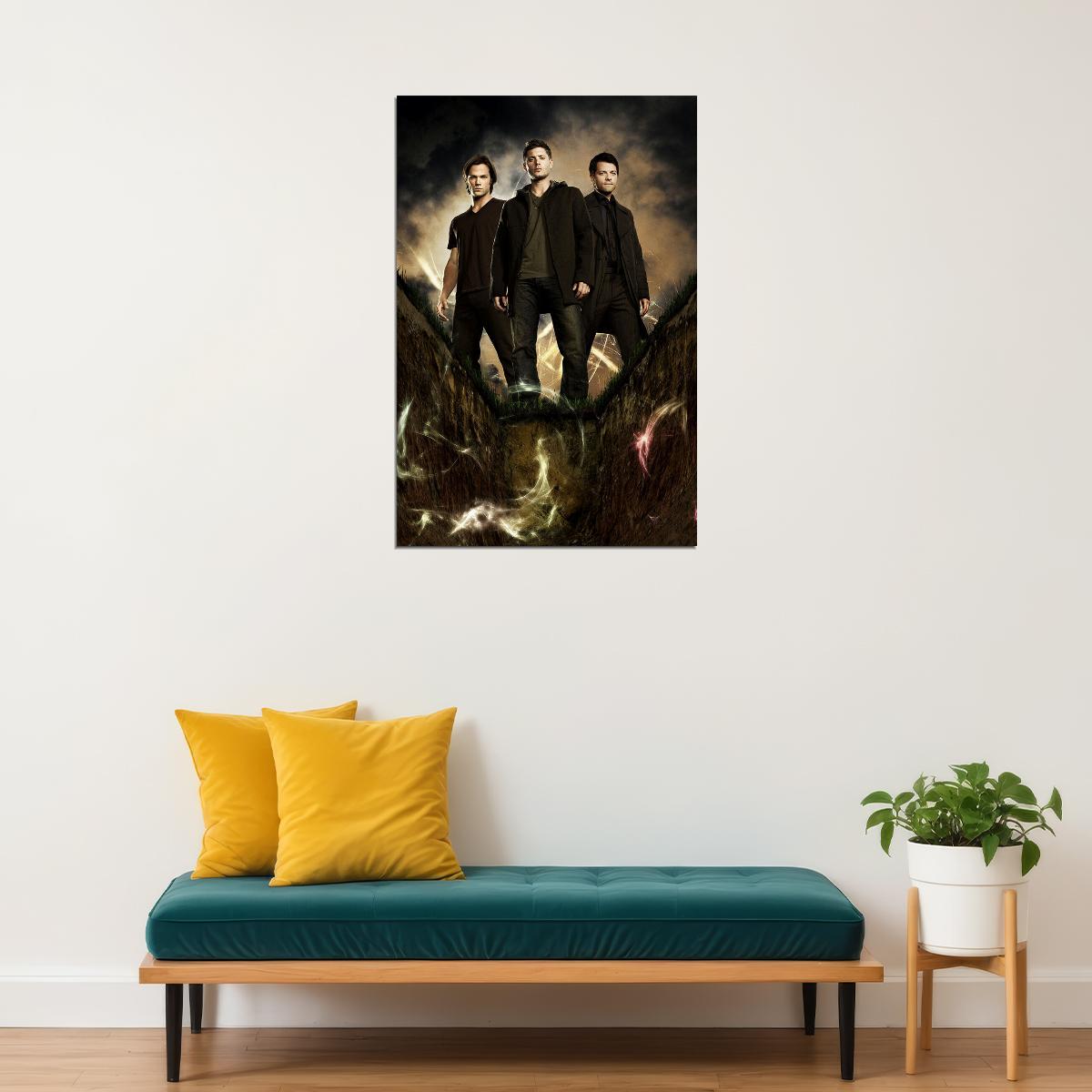 Supernatural Tv Series Show Season 14 Sam Dean Movie Poster Wall Art Print Home Wall Decor - xonomax