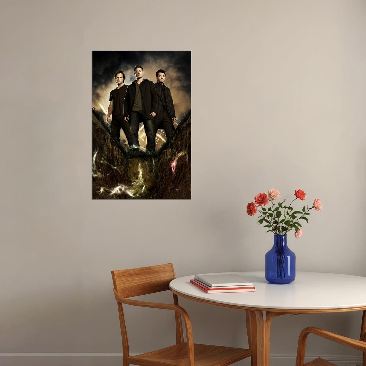 Supernatural Tv Series Show Season 14 Sam Dean Movie Poster Wall Art Print Home Wall Decor - xonomax