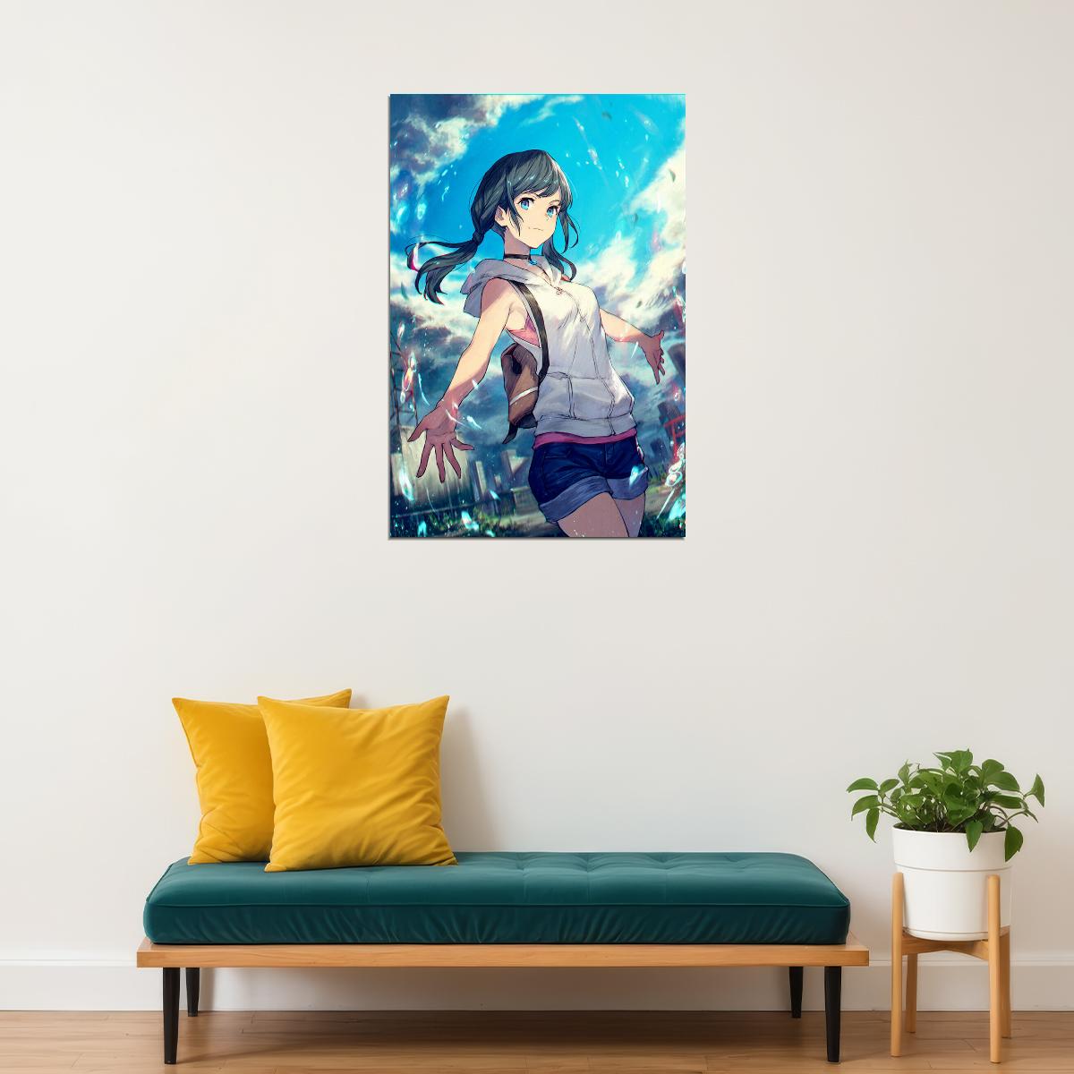 Weathering With You Makoto Shinkai Movie Animation Poster Wall Art Print Home Wall Decor