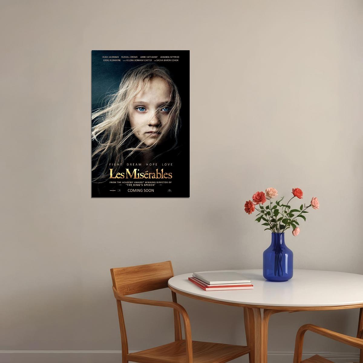 Les Miserables Movie Crime Drama History Poster Wall Art Print Home Wall Decor - xonomax