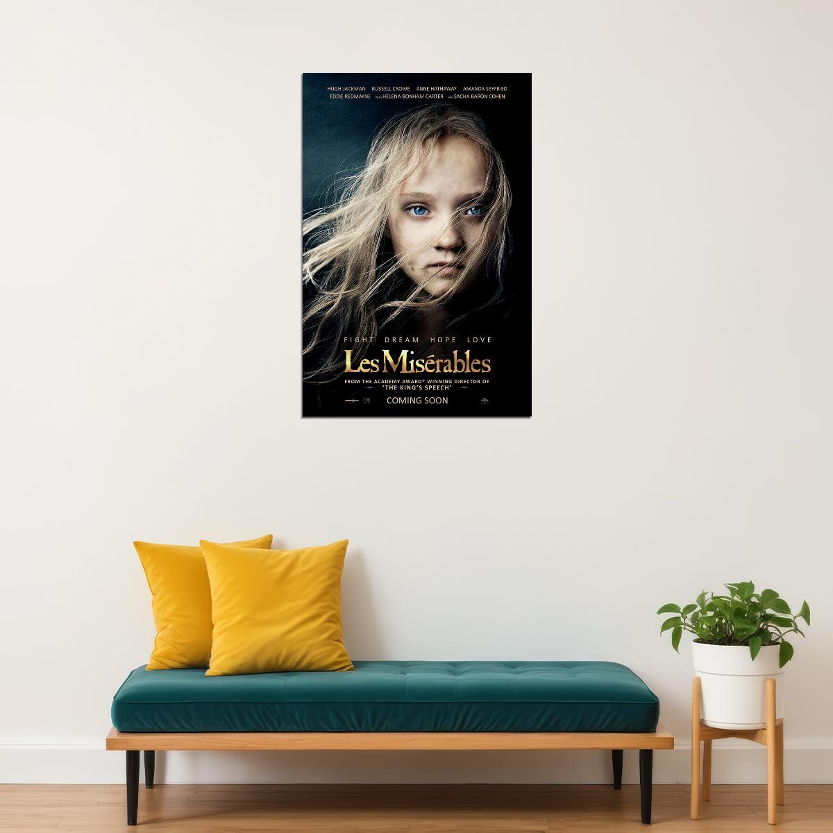 Les Miserables Movie Crime Drama History Poster Wall Art Print Home Wall Decor - xonomax