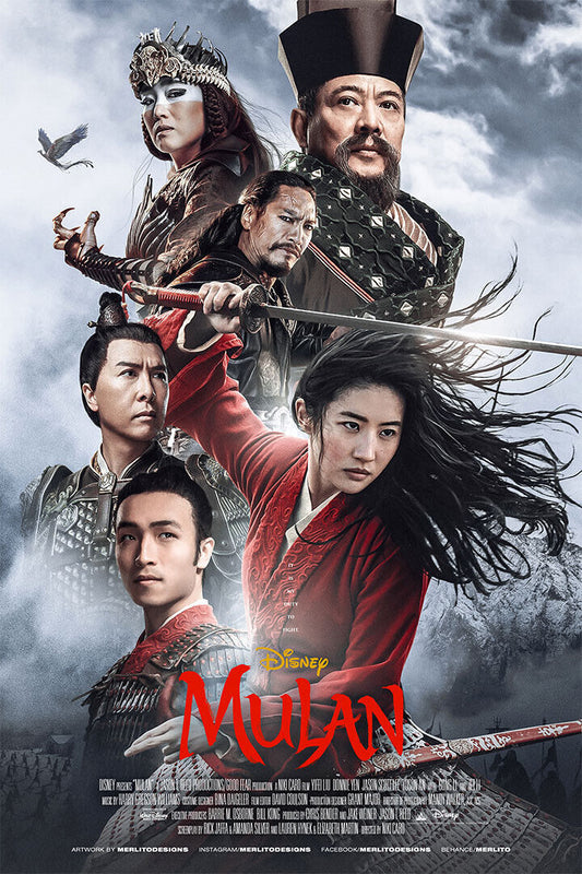 Mulan Movie 2020 Adventure Action Poster Wall Art Print Home Wall Decor - xonomax
