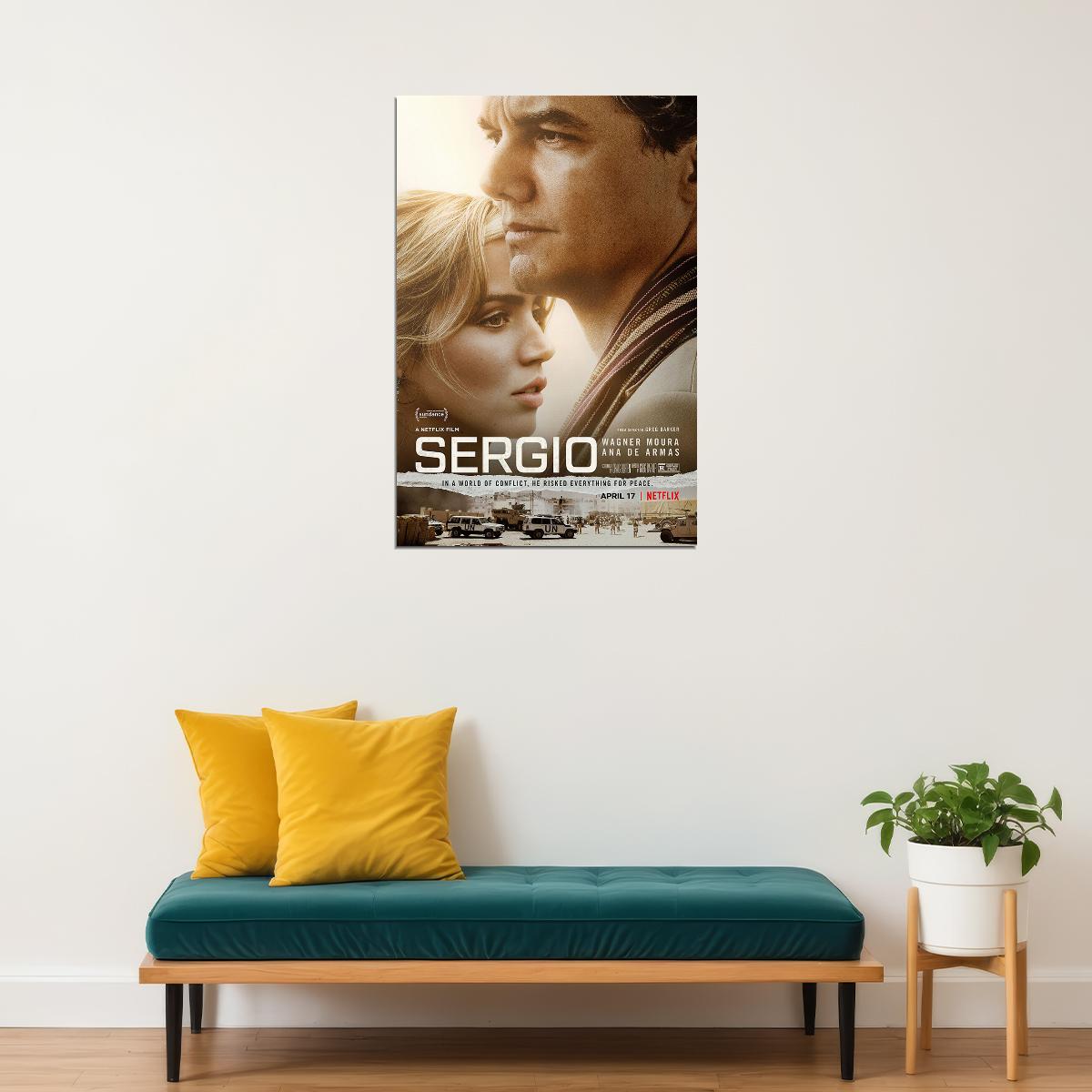 Sergio Movie 2020 Biography Drama History Poster Wall Art Print Home Wall Decor - xonomax