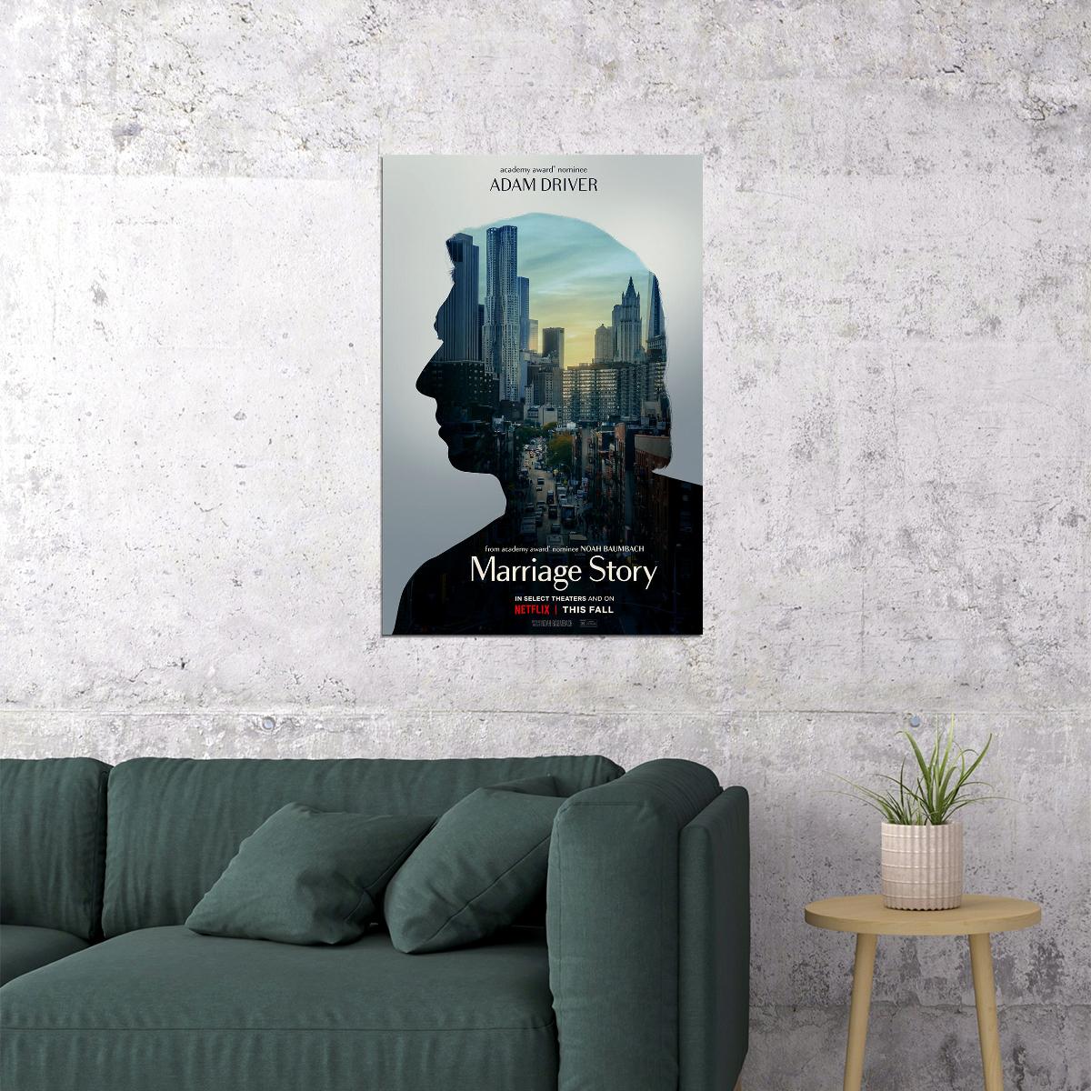 Marriage Story Movie 2020 Romance Comedy Drama Poster Wall Art Print Home Wall Decor - xonomax