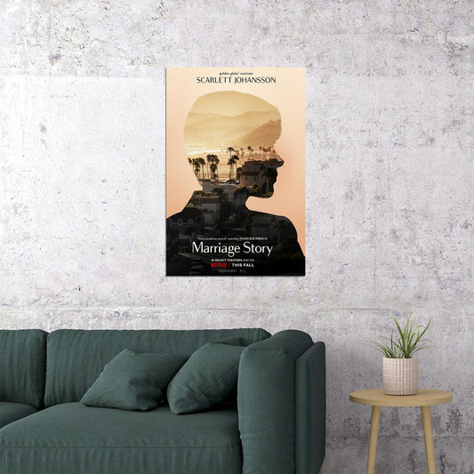 Marriage Story Movie Comedy Drama Romance Poster Wall Art Print Home Wall Decor - xonomax