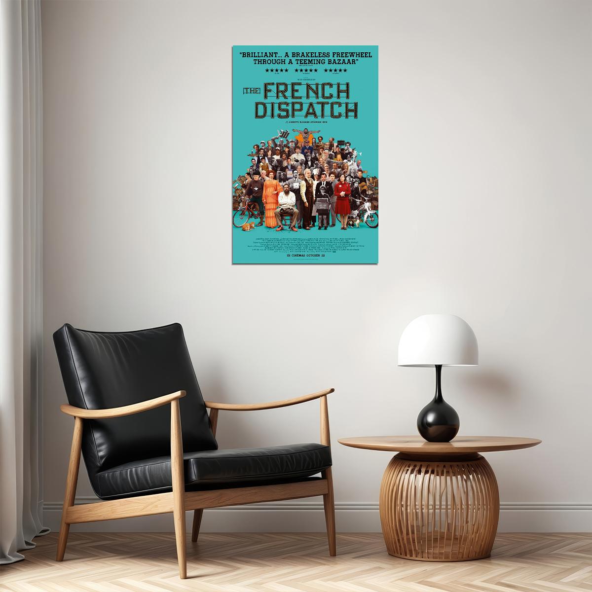 The French Dispatch Movie Drama Comedy Romantic Poster Wall Art Print Home Wall Decor - xonomax
