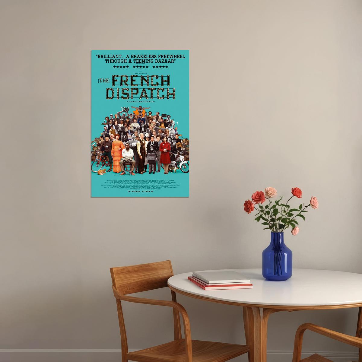 The French Dispatch Movie Drama Comedy Romantic Poster Wall Art Print Home Wall Decor - xonomax