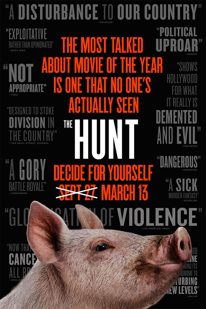 The Hunt Horror Movie Thriller Action Poster Wall Art Print Home Wall Decor - xonomax