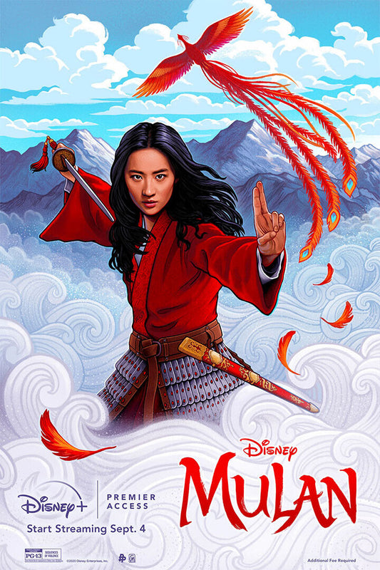 Mulan Chinese Movie Adventure Action Poster Wall Art Print Home Wall Decor - xonomax