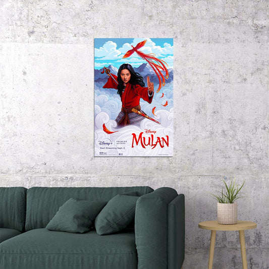 Mulan Chinese Movie Adventure Action Poster Wall Art Print Home Wall Decor - xonomax