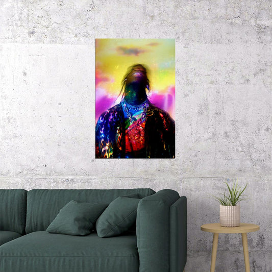 Travis Scott Astroworld Rap Music Poster Wall Art Print Home Wall Decor - xonomax
