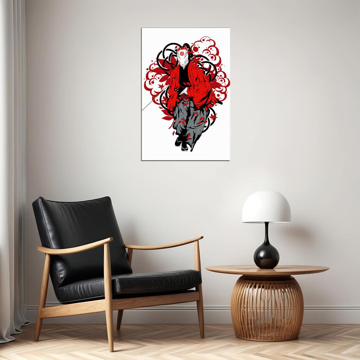 Samurai Bushido Anime Comic Animation Poster Wall Art Print Home Wall Decor