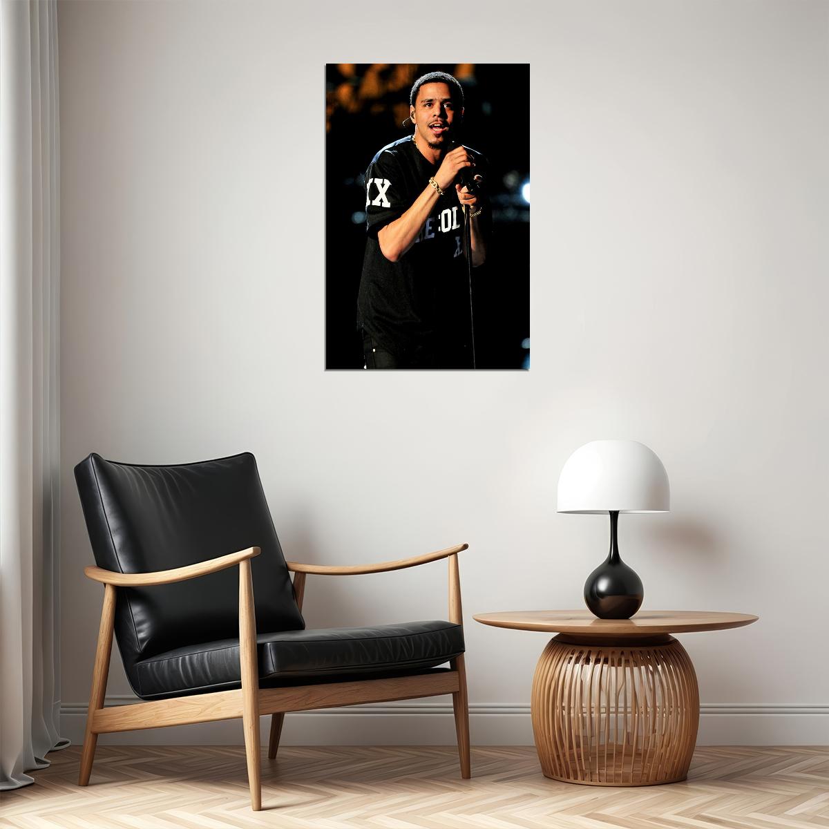 J Cole Album Rapper Music Cover Poster Wall Art Print Home Wall Decor - xonomax