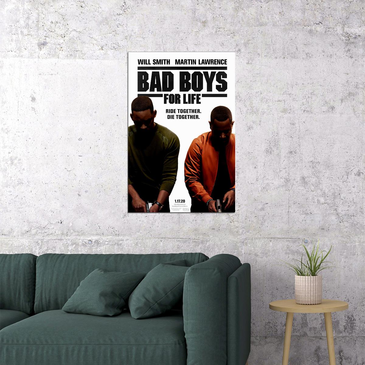 Bad Boys For Life 2020 Movie Action Comedy Crime Poster Wall Art Print Home Wall Decor - xonomax