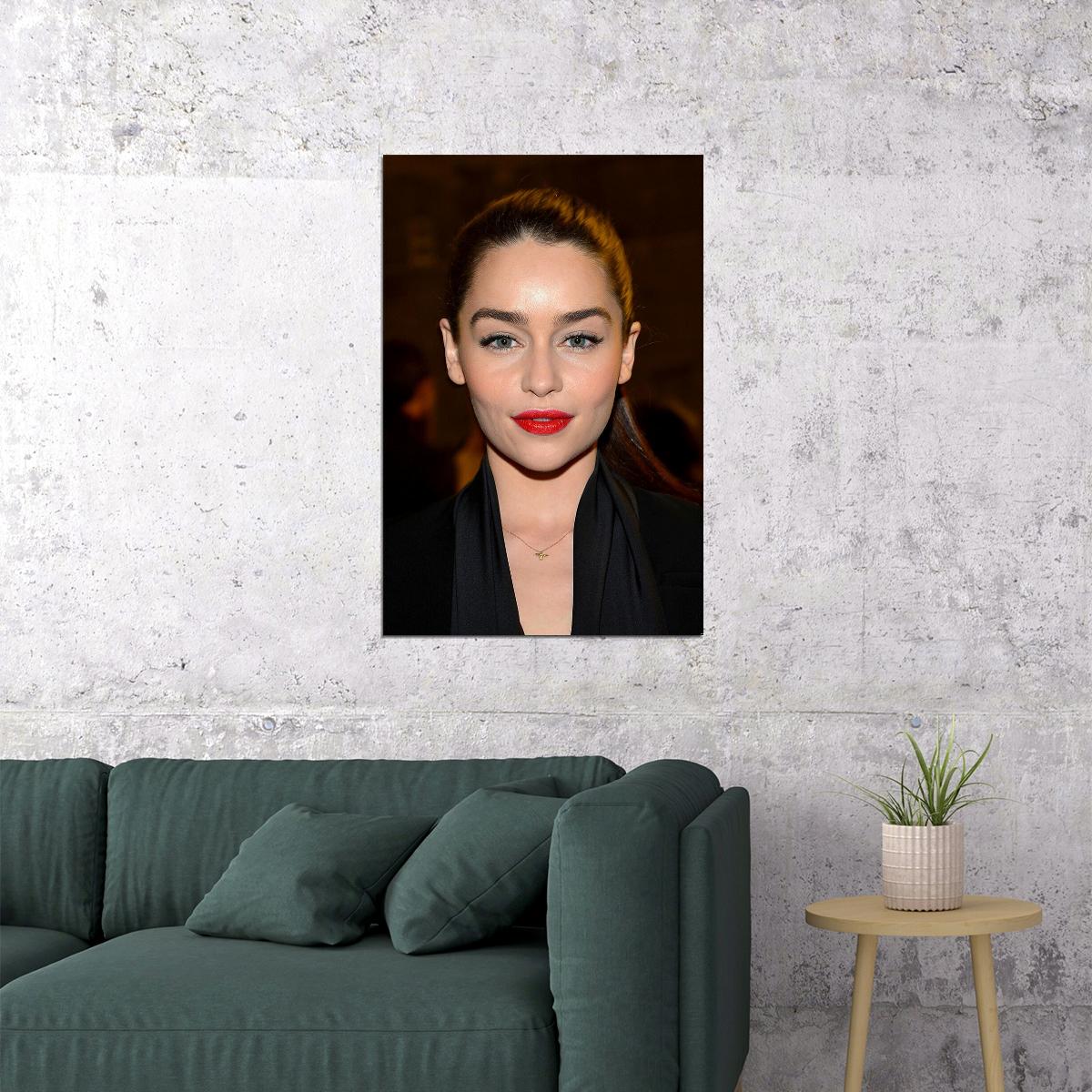 Emilia Clarke Actress Model Star Beauty Poster Wall Art Print Home Wall Decor - xonomax